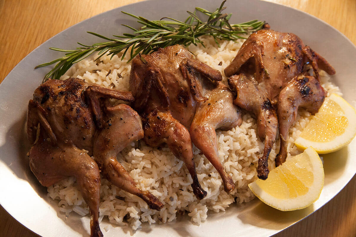 Greek Spatchcock Grilled Quail Recipe